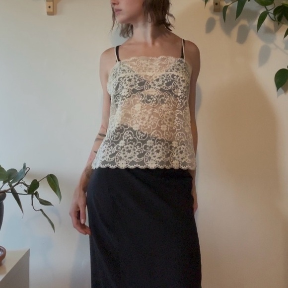 Vintage Wonderbra Lace Cami (fits S to L) - Picture 3 of 6